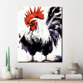 Painting by Numbers Rooster Animal Modern Animal Art
